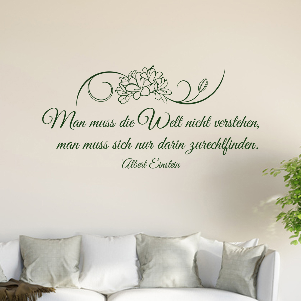 Homme Muß Die Welt Pas Verstehen… Sticker Mural Salon Stickers Muraux 0961 - Picture 103 of 204