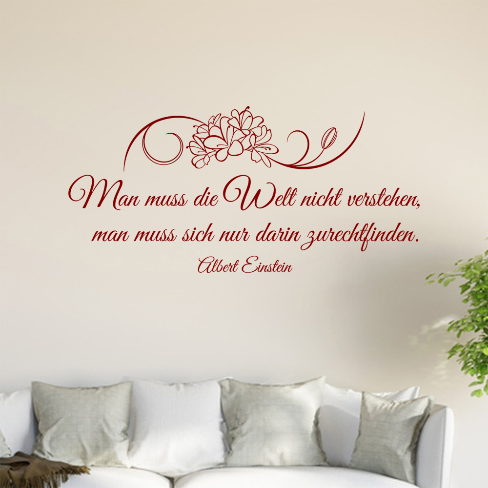 Homme Muß Die Welt Pas Verstehen… Sticker Mural Salon Stickers Muraux 0961 - Picture 25 of 204