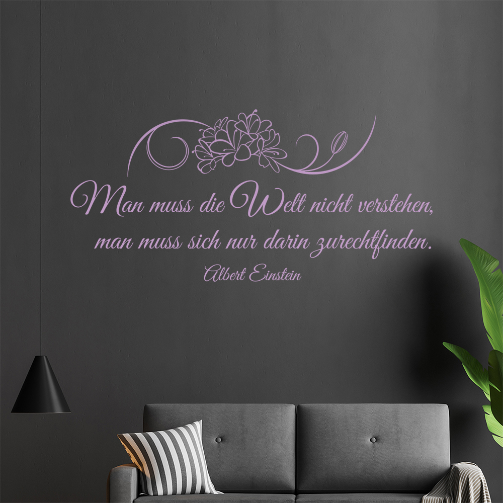 Homme Muß Die Welt Pas Verstehen… Sticker Mural Salon Stickers Muraux 0961 - Picture 55 of 204