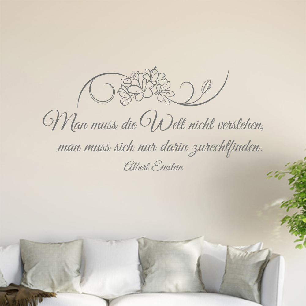 Homme Muß Die Welt Pas Verstehen… Sticker Mural Salon Stickers Muraux 0961 - Picture 139 of 204