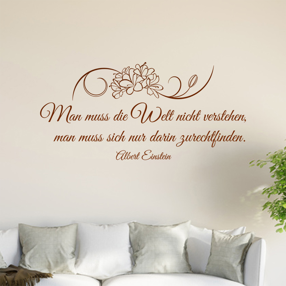 Homme Muß Die Welt Pas Verstehen… Sticker Mural Salon Stickers Muraux 0961 - Picture 175 of 204