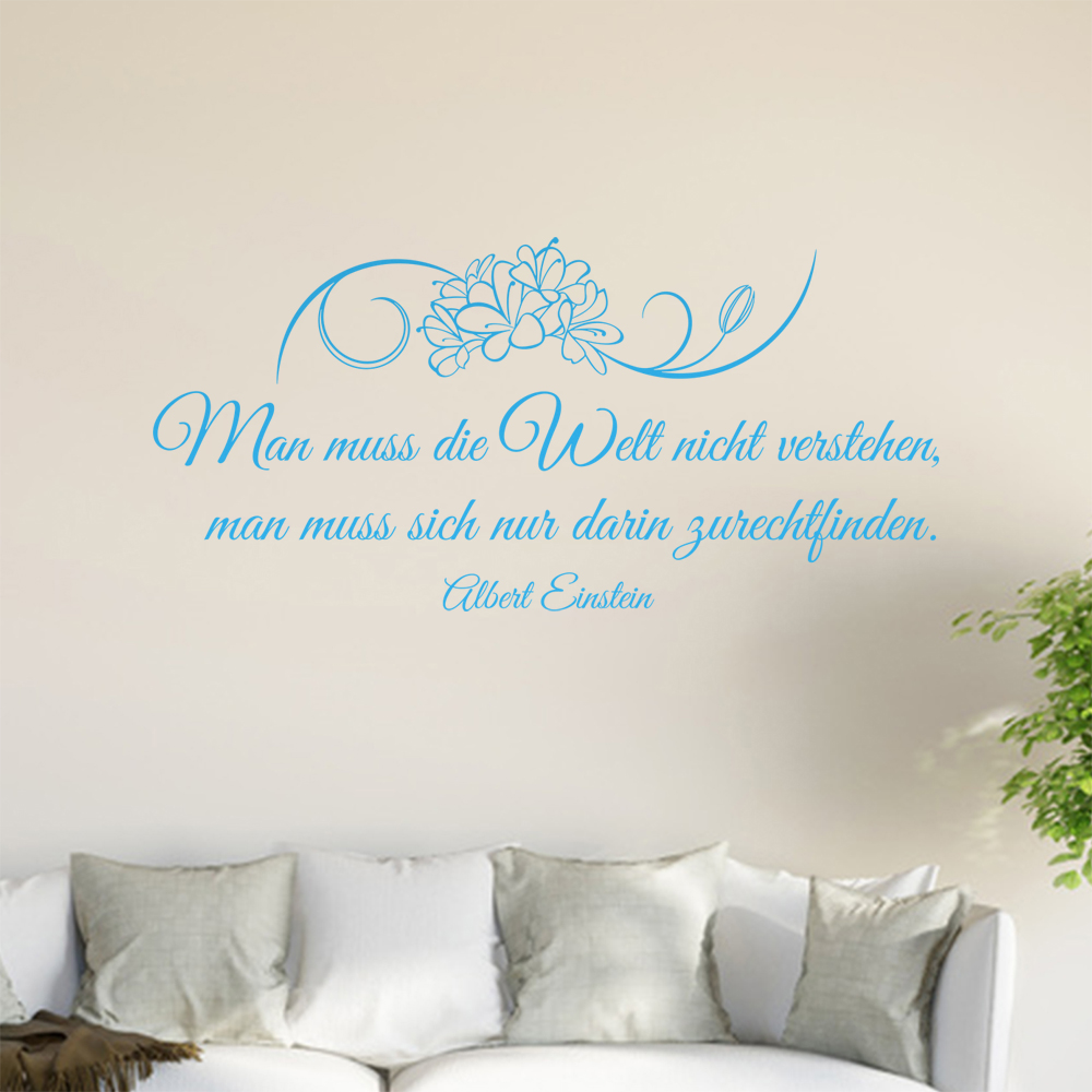 Homme Muß Die Welt Pas Verstehen… Sticker Mural Salon Stickers Muraux 0961 - Picture 85 of 204