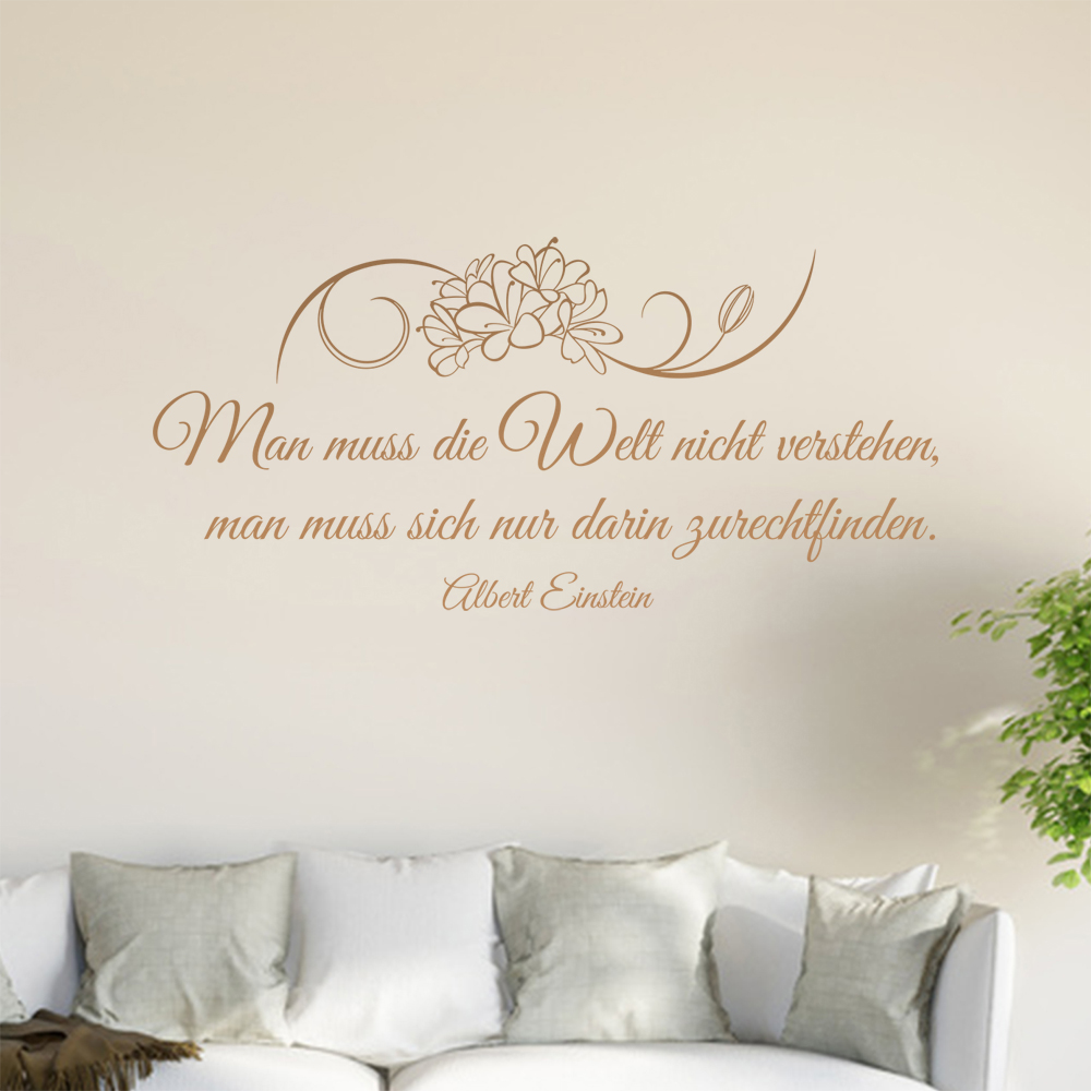 Homme Muß Die Welt Pas Verstehen… Sticker Mural Salon Stickers Muraux 0961 - Picture 163 of 204