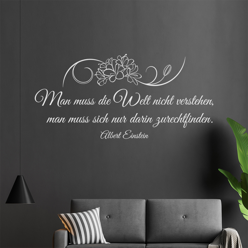 Homme Muß Die Welt Pas Verstehen… Sticker Mural Salon Stickers Muraux 0961 - Picture 145 of 204