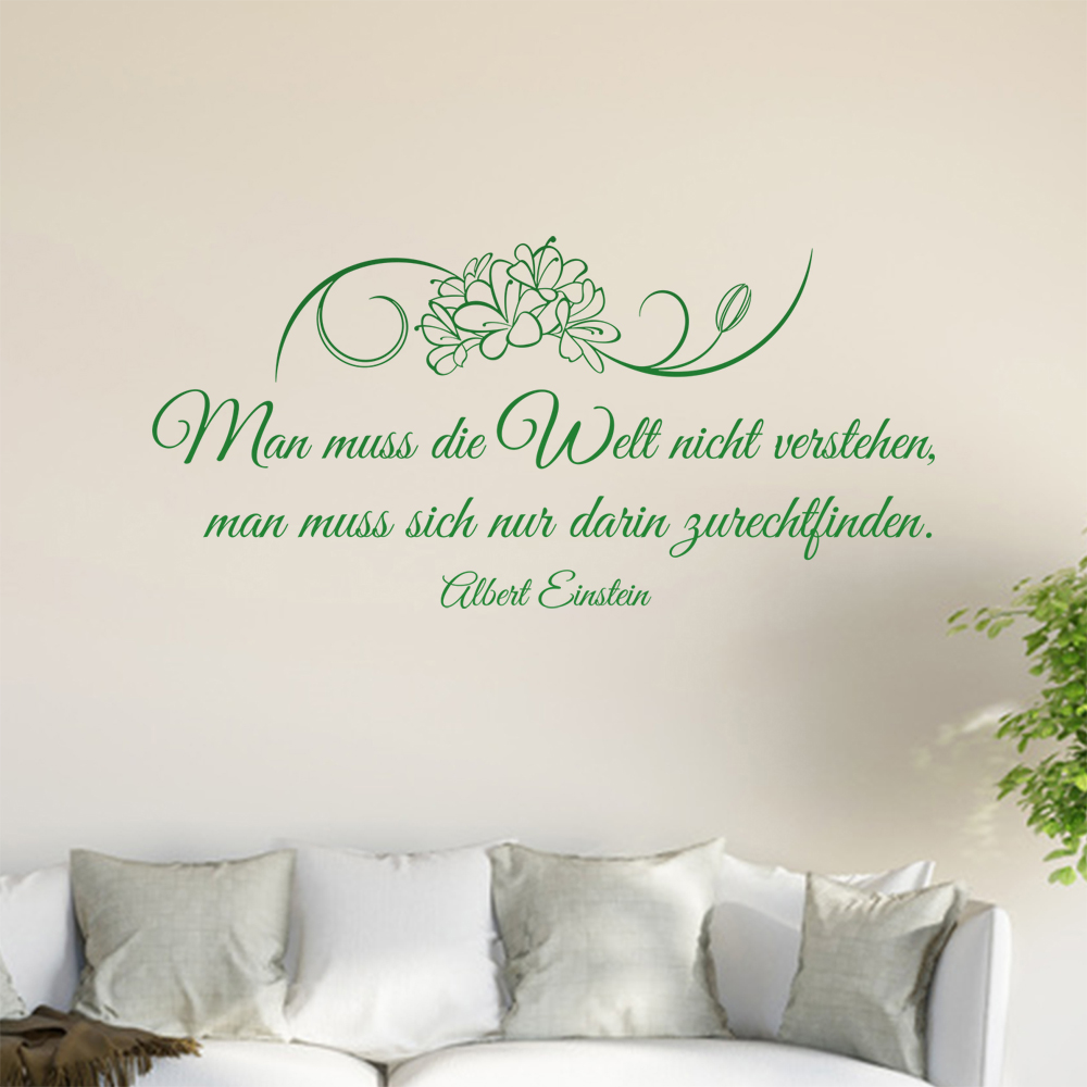 Homme Muß Die Welt Pas Verstehen… Sticker Mural Salon Stickers Muraux 0961 - Picture 115 of 204
