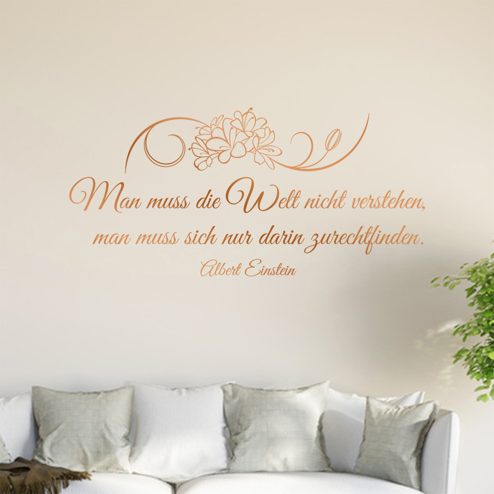 Homme Muß Die Welt Pas Verstehen… Sticker Mural Salon Stickers Muraux 0961 - Picture 199 of 204