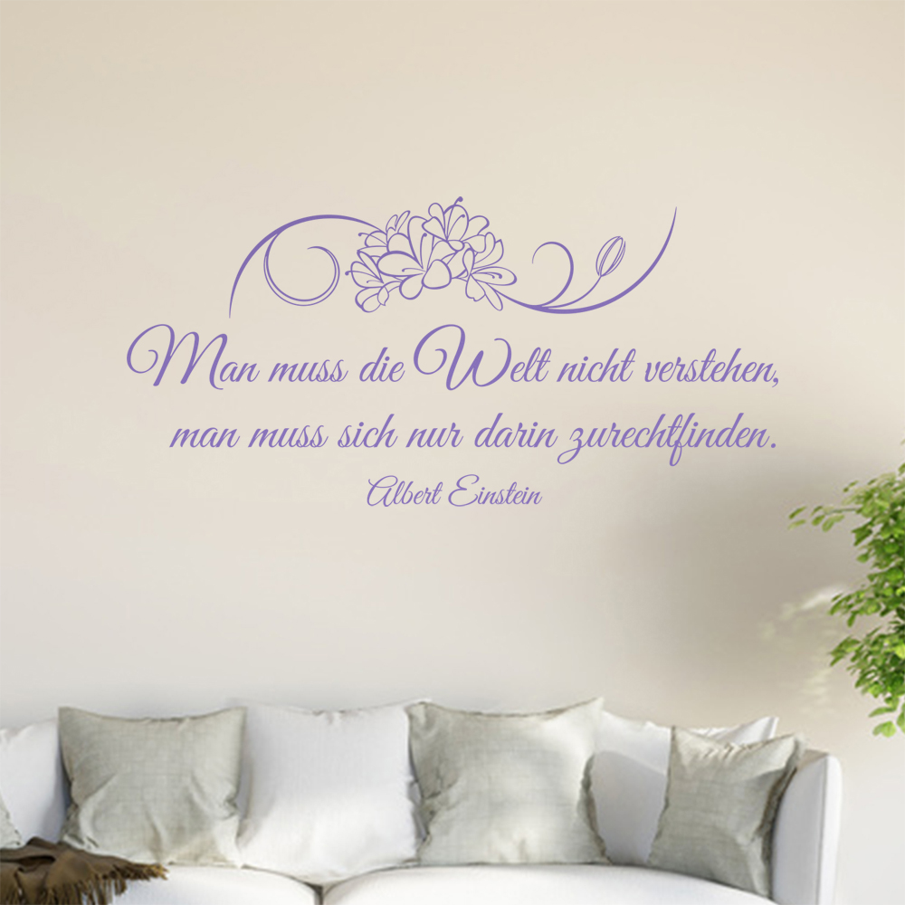 Homme Muß Die Welt Pas Verstehen… Sticker Mural Salon Stickers Muraux 0961 - Picture 61 of 204