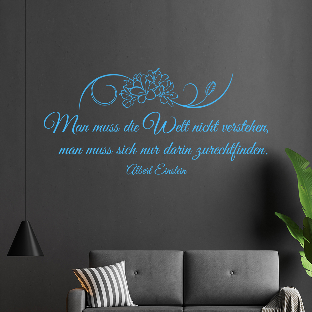 Homme Muß Die Welt Pas Verstehen… Sticker Mural Salon Stickers Muraux 0961 - Picture 97 of 204