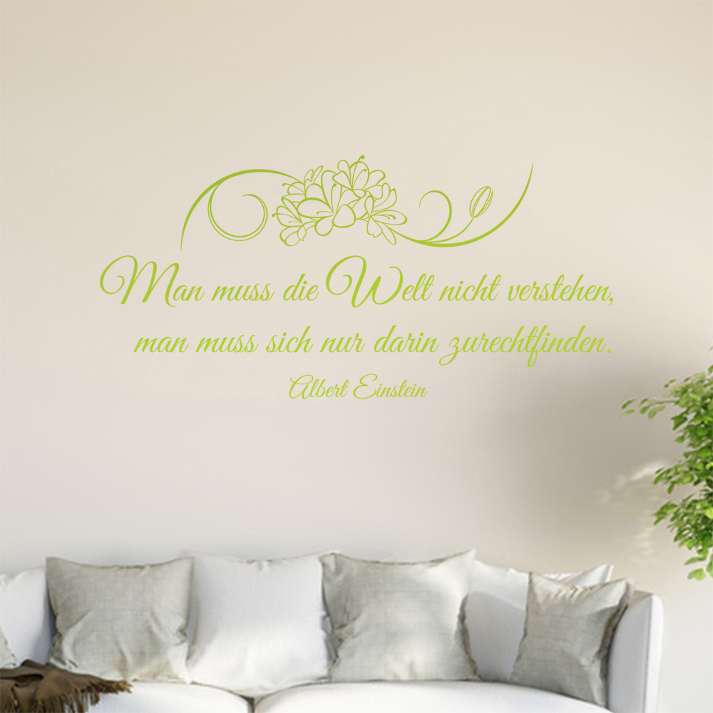 Homme Muß Die Welt Pas Verstehen… Sticker Mural Salon Stickers Muraux 0961 - Picture 121 of 204