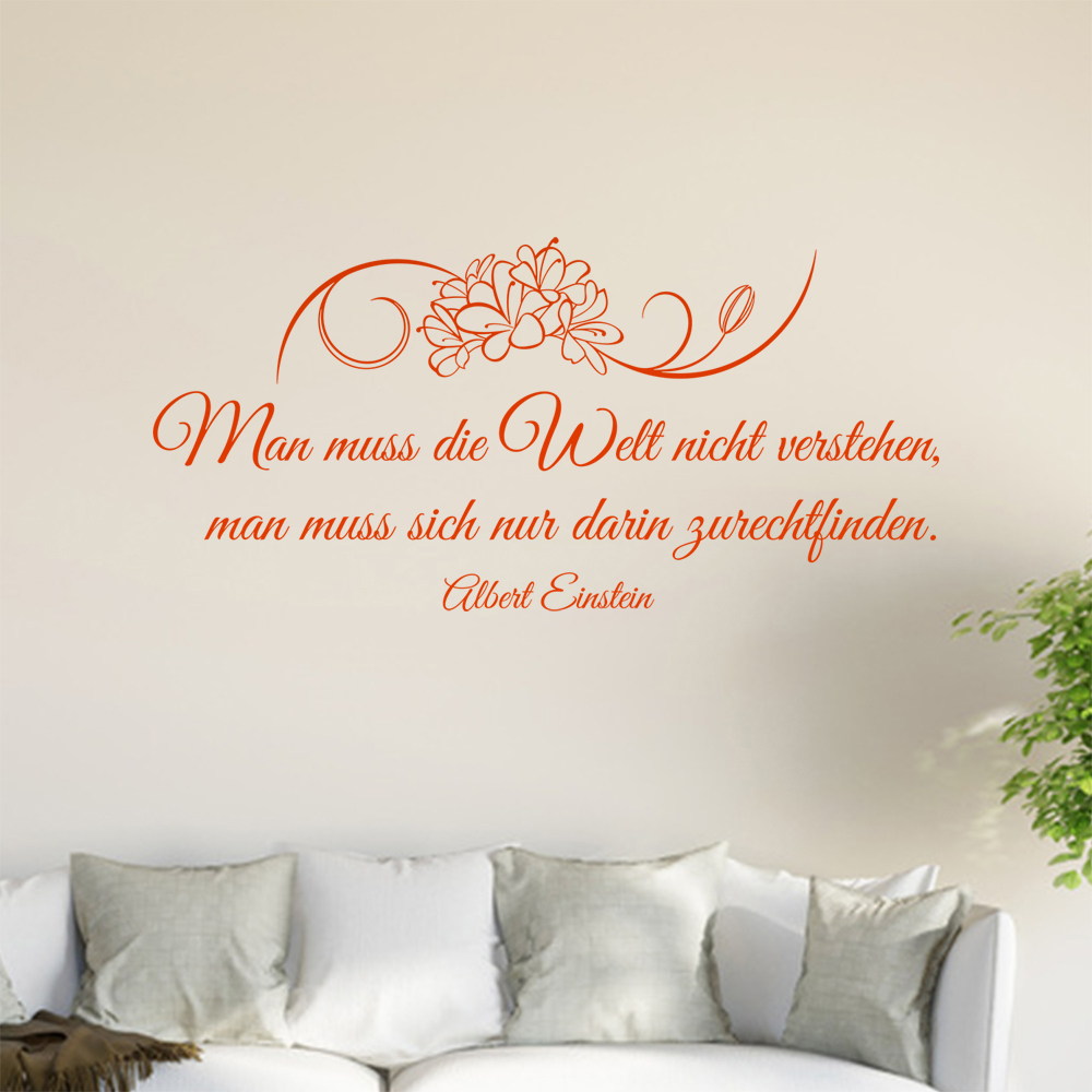 Homme Muß Die Welt Pas Verstehen… Sticker Mural Salon Stickers Muraux 0961 - Picture 37 of 204