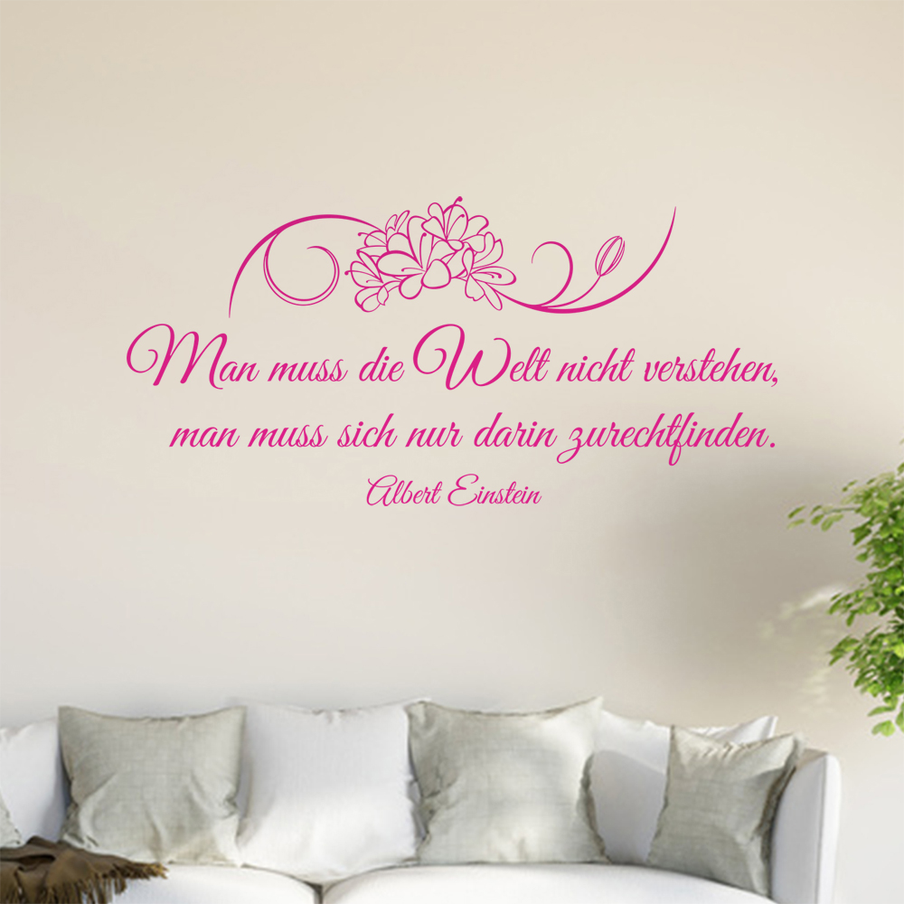 Homme Muß Die Welt Pas Verstehen… Sticker Mural Salon Stickers Muraux 0961 - Picture 49 of 204