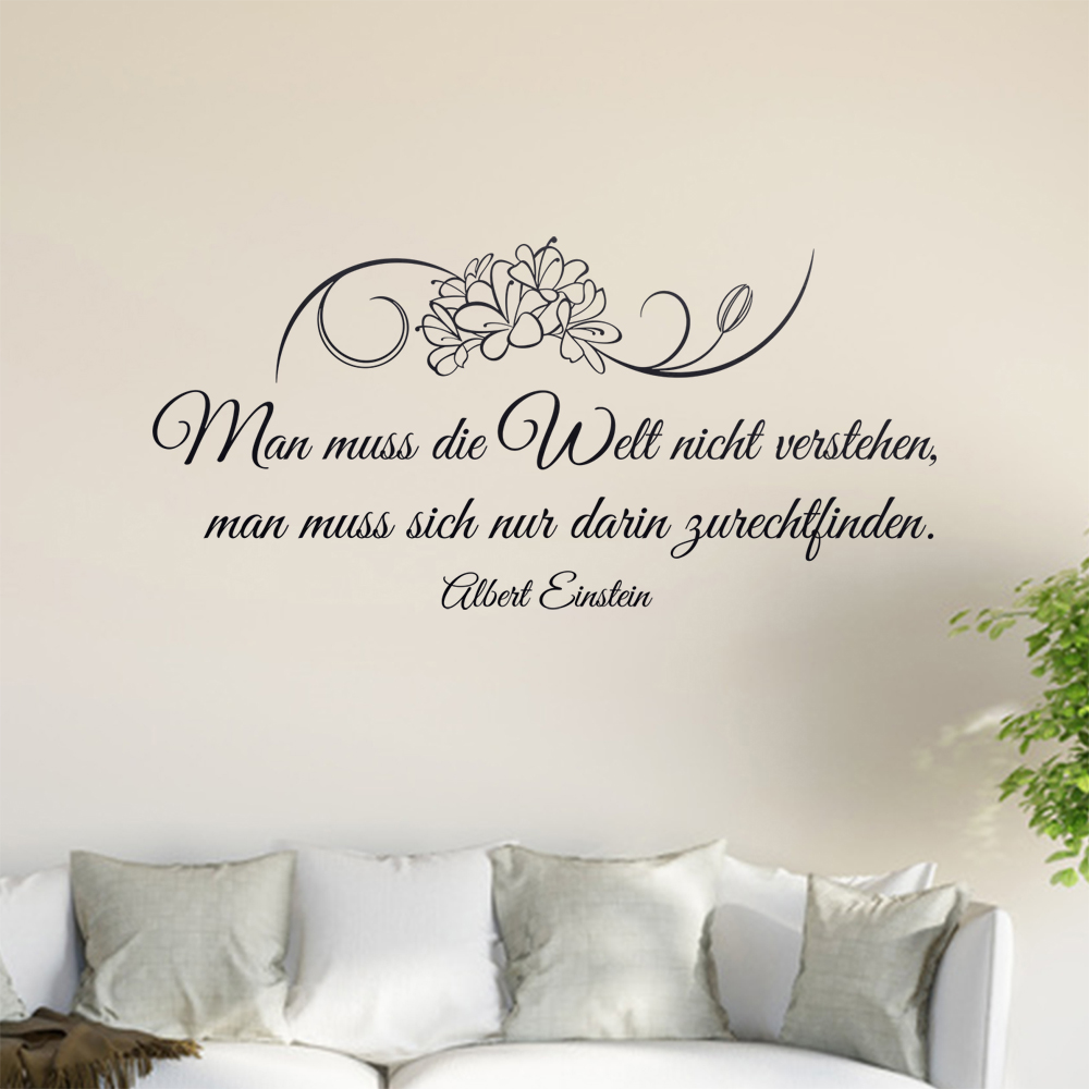 Homme Muß Die Welt Pas Verstehen… Sticker Mural Salon Stickers Muraux 0961 - Picture 133 of 204