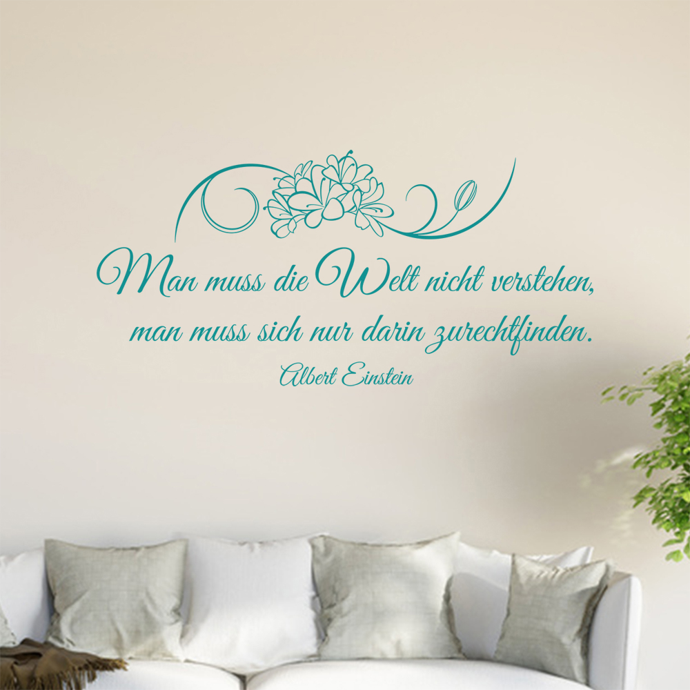 Homme Muß Die Welt Pas Verstehen… Sticker Mural Salon Stickers Muraux 0961 - Picture 127 of 204