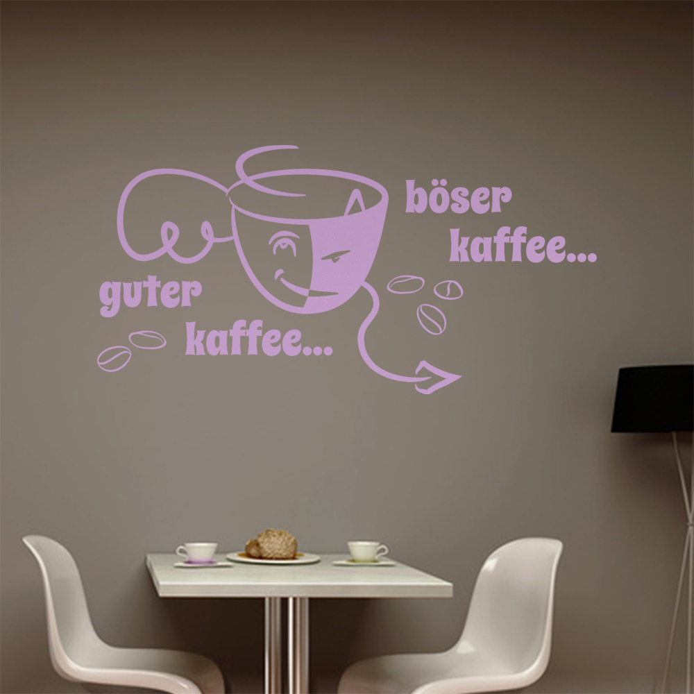 Bon Café Mauvais Café Autocollant Mural Salon Autocollant 0985 - Picture 55 of 204