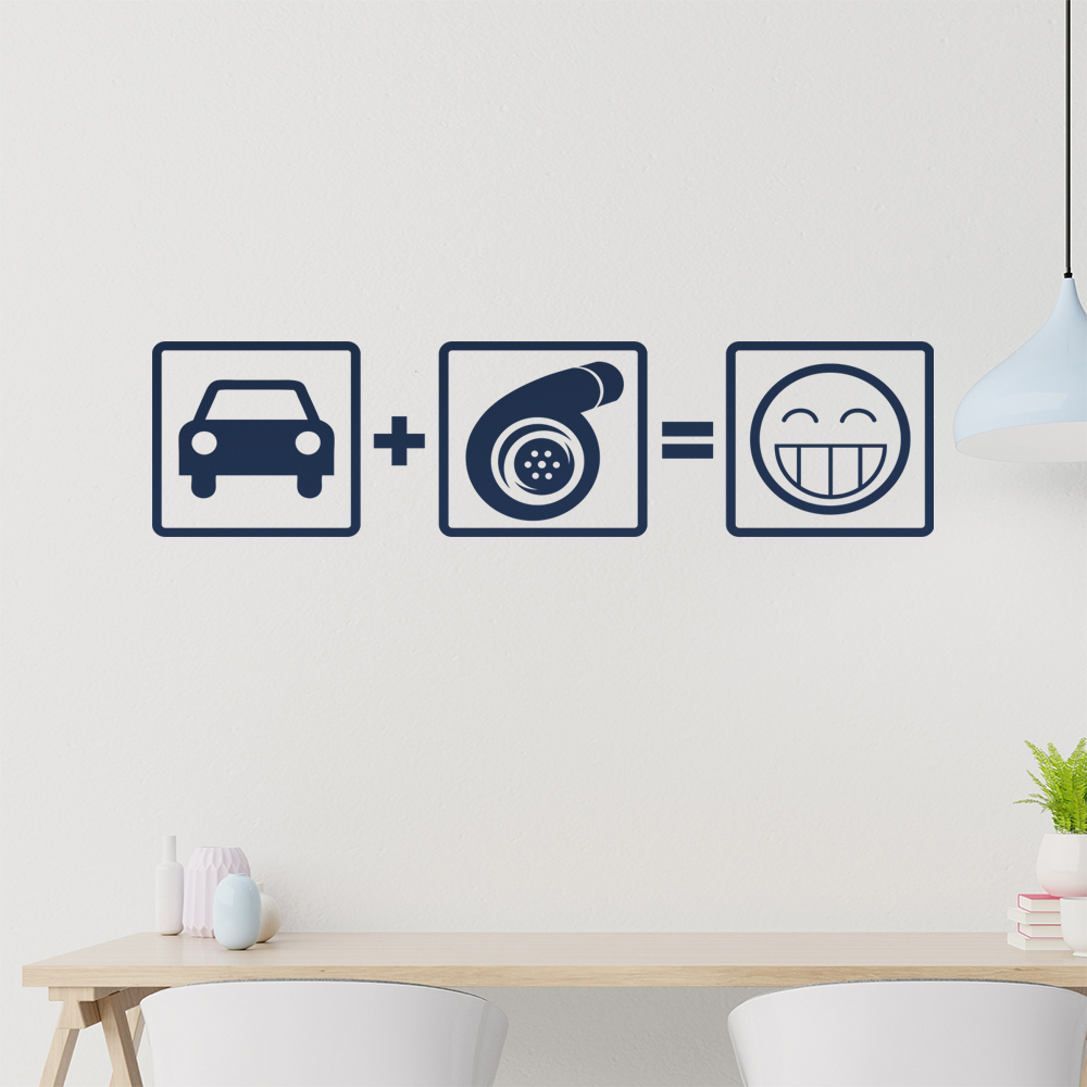 Turbo Boost Wandtattoo Wohnzimmer Wandaufkleber 1103 - Picture 73 of 204