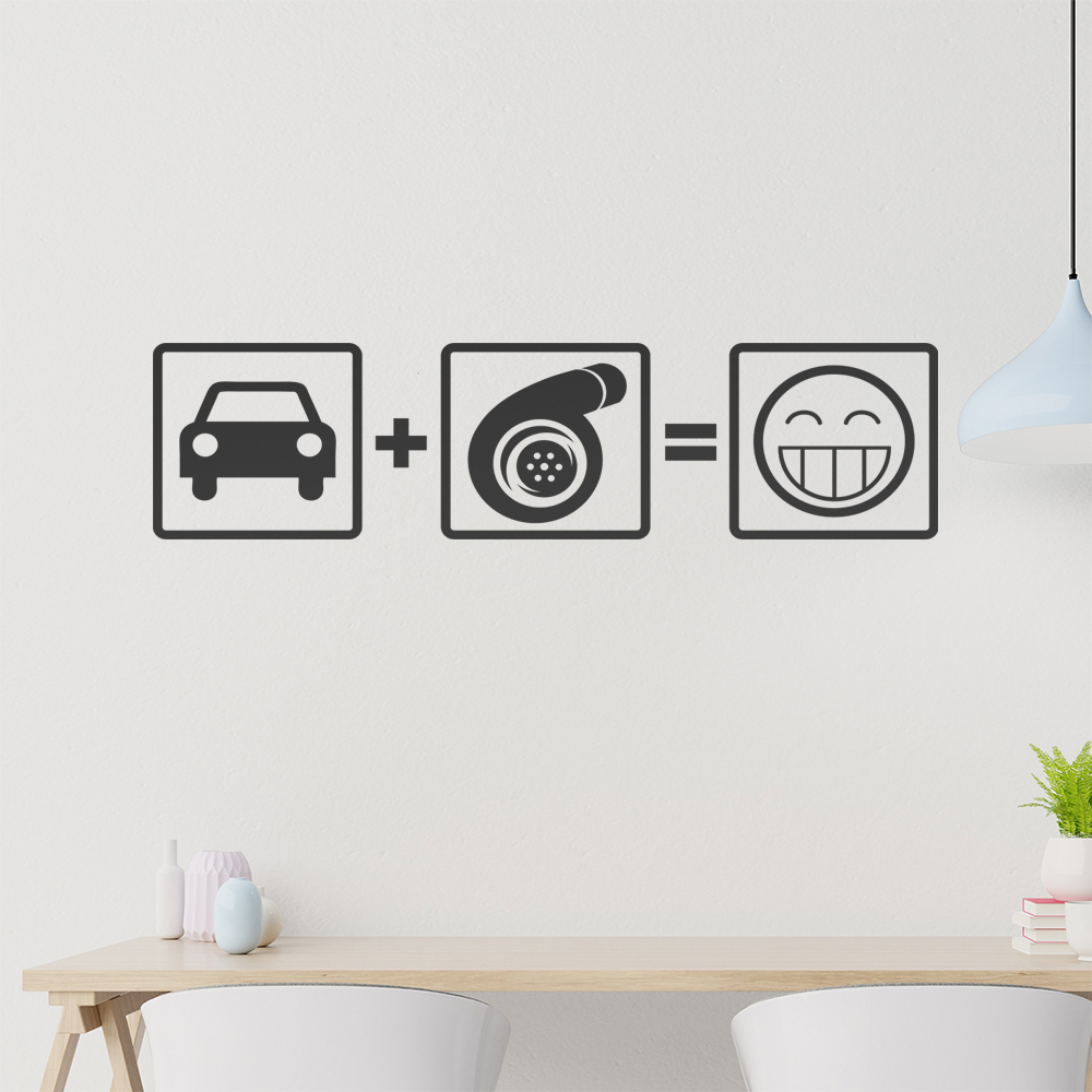 Turbo Boost Wandtattoo Wohnzimmer Wandaufkleber 1103 - Picture 151 of 204