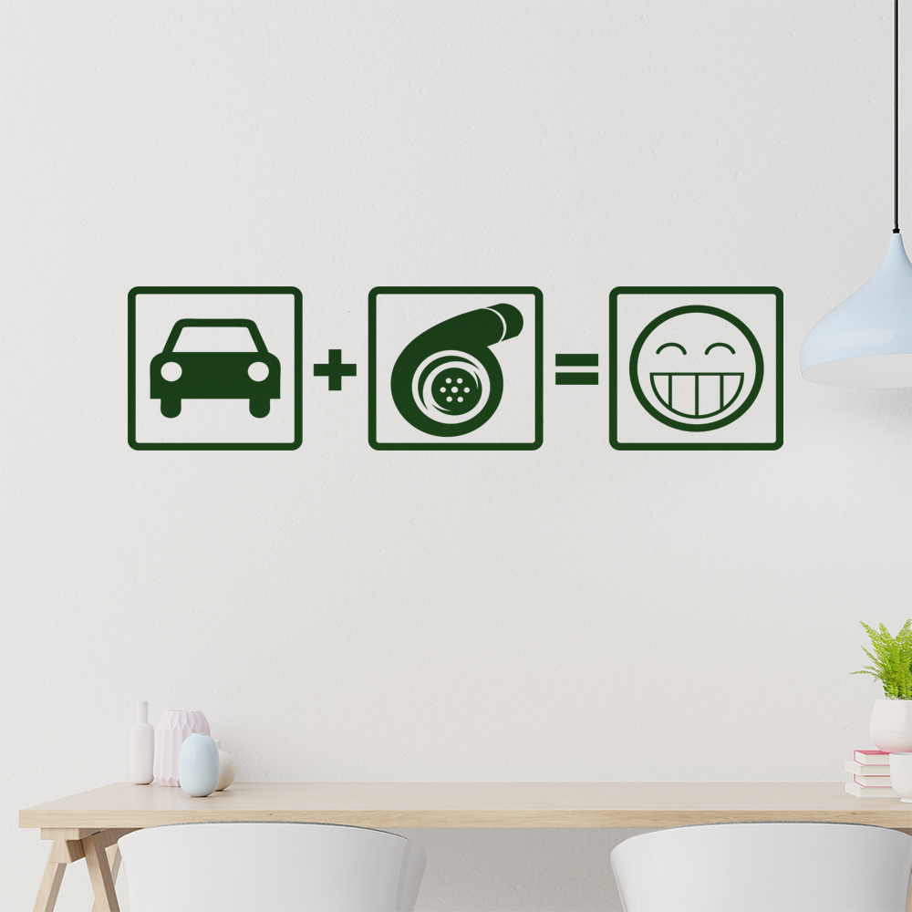 Turbo Boost Wandtattoo Wohnzimmer Wandaufkleber 1103 - Picture 103 of 204