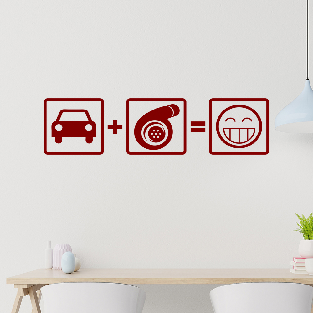 Turbo Boost Wandtattoo Wohnzimmer Wandaufkleber 1103 - Picture 25 of 204