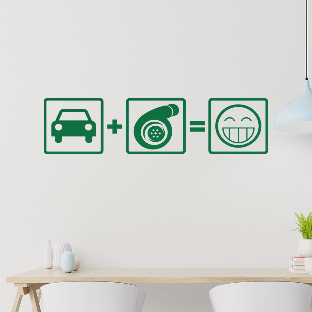 Turbo Boost Wandtattoo Wohnzimmer Wandaufkleber 1103 - Picture 109 of 204