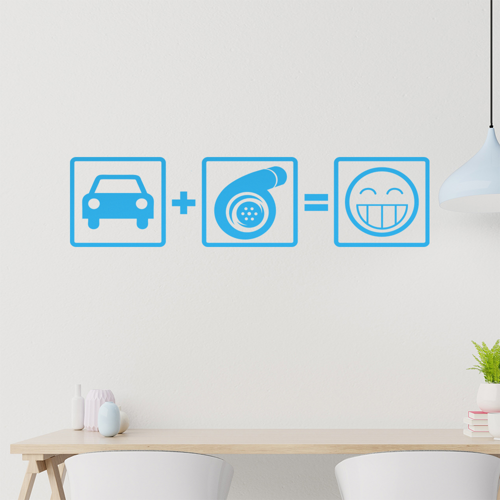 Turbo Boost Wandtattoo Wohnzimmer Wandaufkleber 1103 - Picture 85 of 204