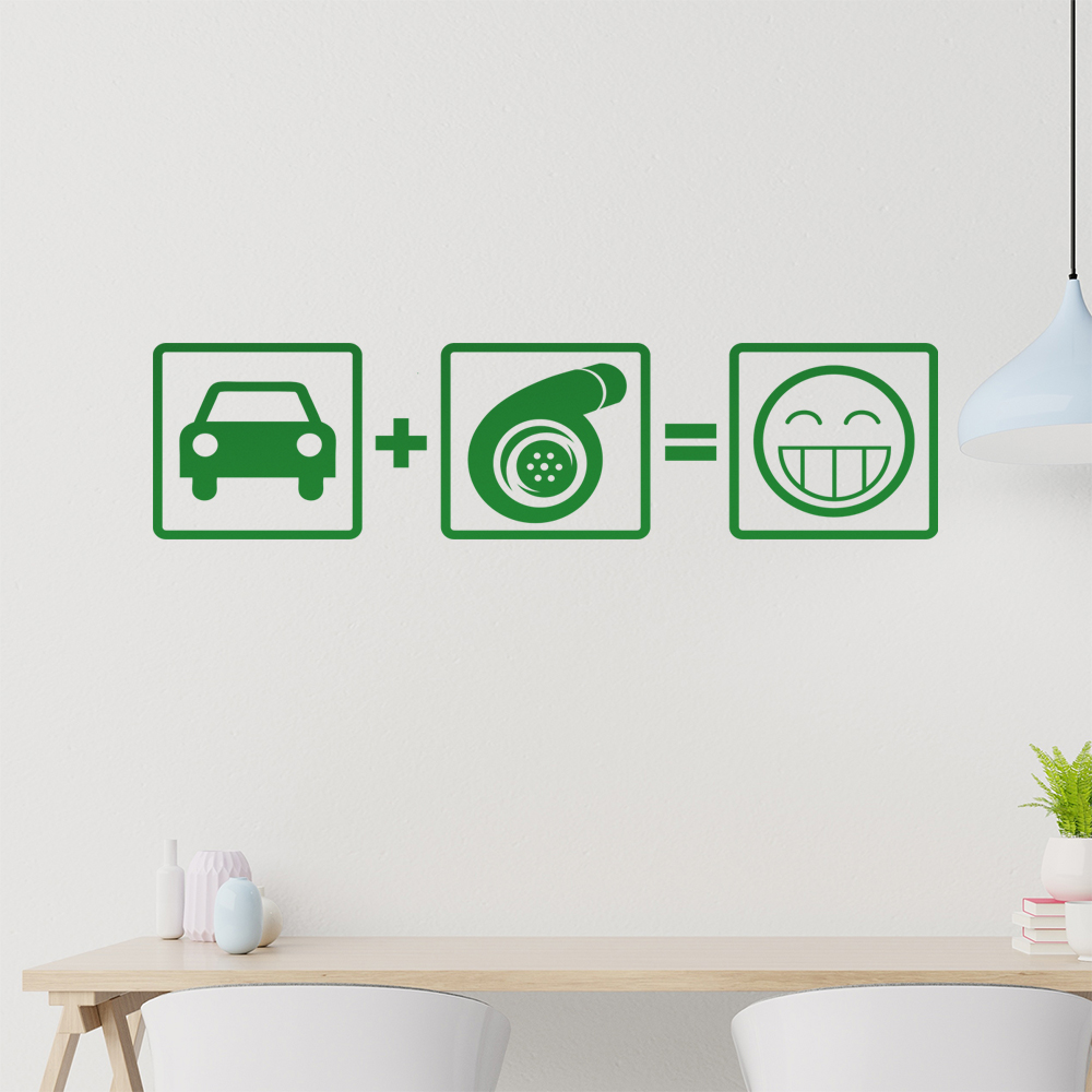 Turbo Boost Wandtattoo Wohnzimmer Wandaufkleber 1103 - Picture 115 of 204