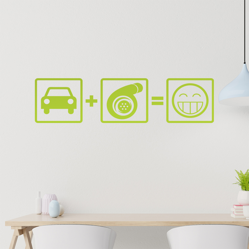 Turbo Boost Wandtattoo Wohnzimmer Wandaufkleber 1103 - Picture 121 of 204