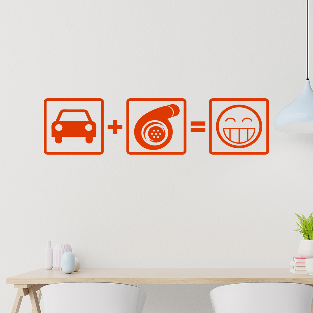 Turbo Boost Wandtattoo Wohnzimmer Wandaufkleber 1103 - Picture 37 of 204