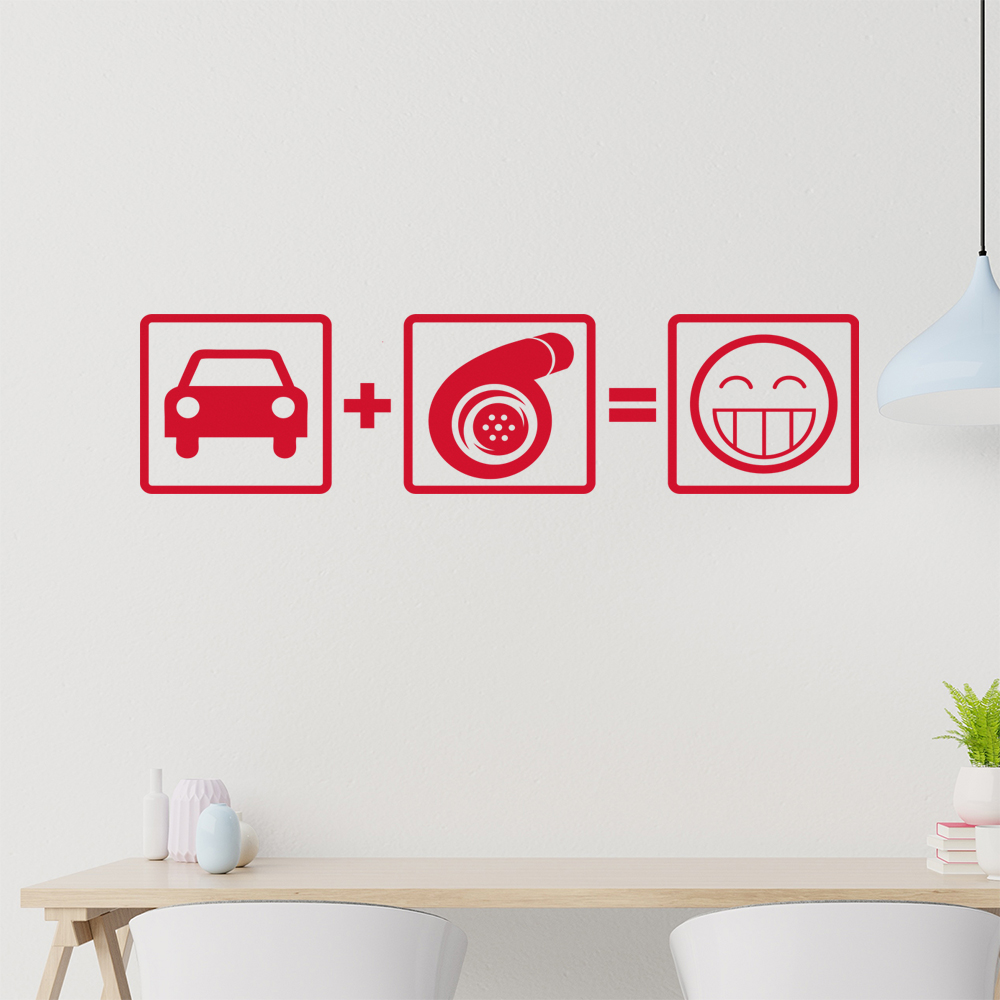 Turbo Boost Wandtattoo Wohnzimmer Wandaufkleber 1103 - Picture 31 of 204