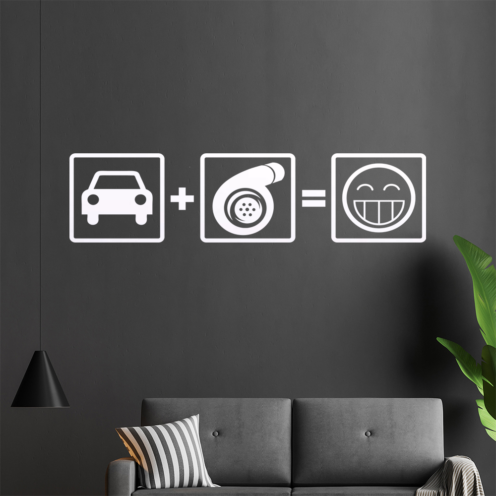 Turbo Boost Wandtattoo Wohnzimmer Wandaufkleber 1103 - Picture 7 of 204