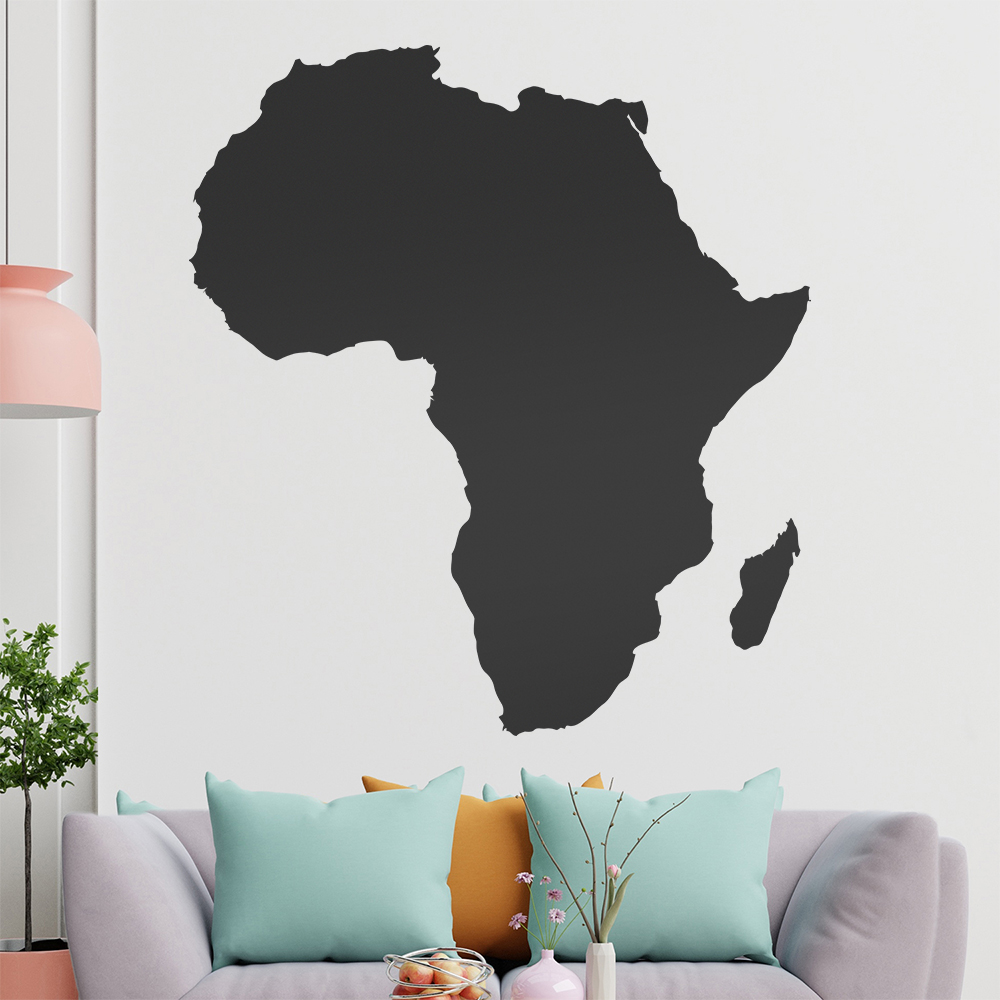 Silhouette Du Continent Afrique Autocollant Mural Pour Le Salon 1401 - Picture 151 of 204