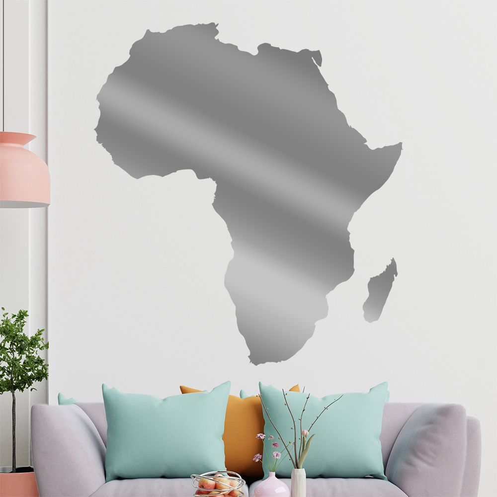 Silhouette Du Continent Afrique Autocollant Mural Pour Le Salon 1401 - Picture 187 of 204