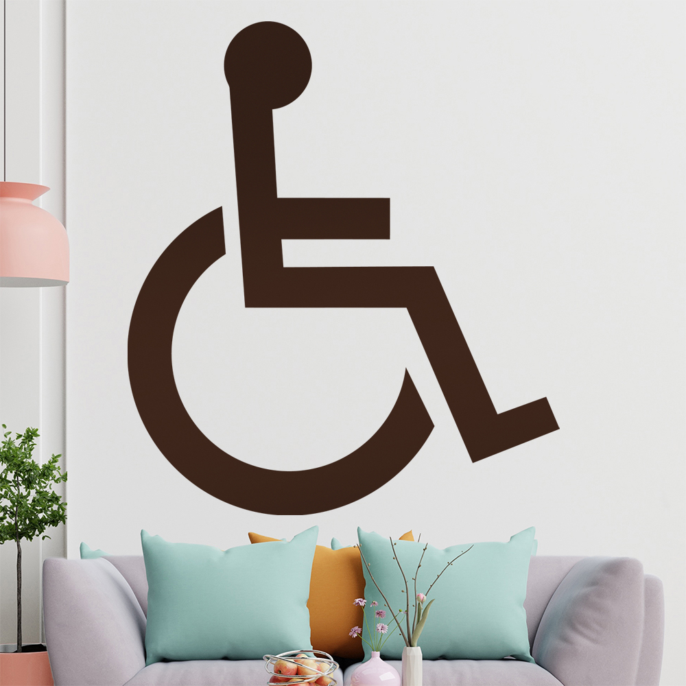 Behinderung-Rollstuhl Wandtattoo Wohnzimmer Wandaufkleber 1406 - Picture 157 of 204