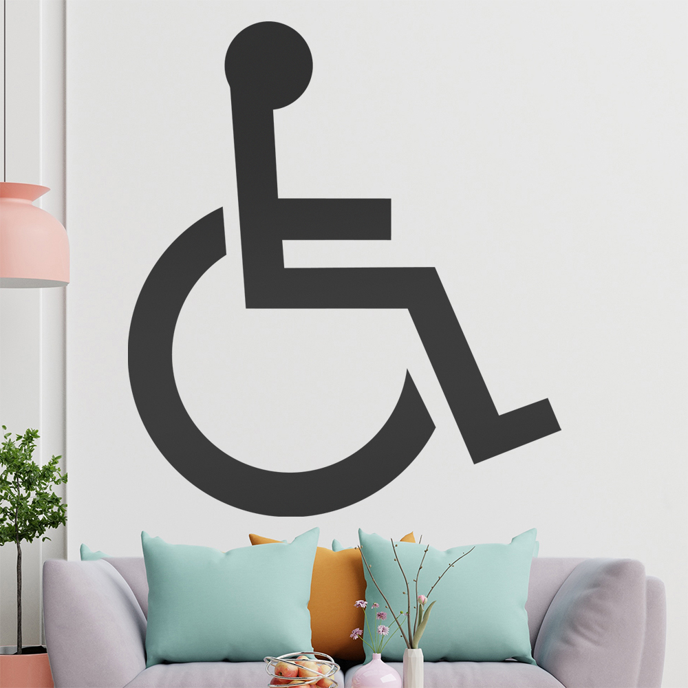 Behinderung-Rollstuhl Wandtattoo Wohnzimmer Wandaufkleber 1406 - Picture 151 of 204