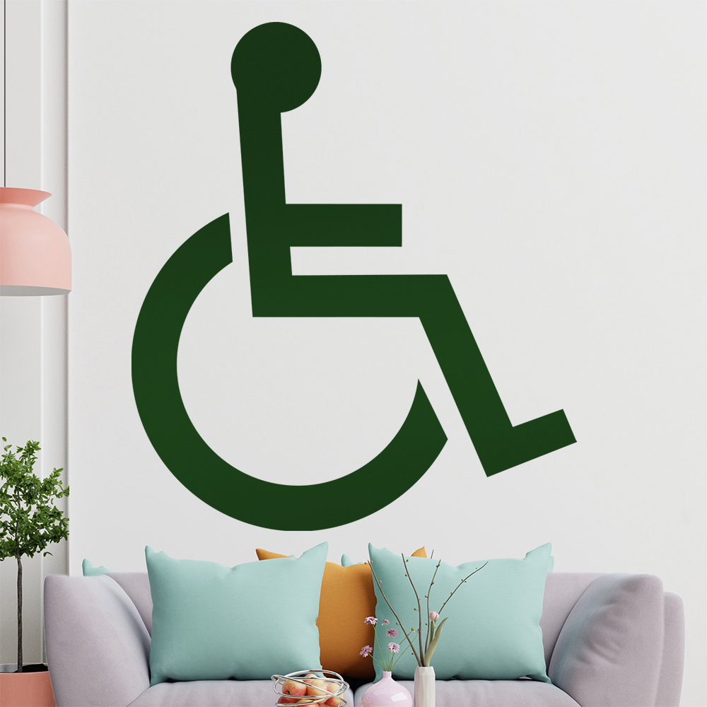 Behinderung-Rollstuhl Wandtattoo Wohnzimmer Wandaufkleber 1406 - Picture 103 of 204