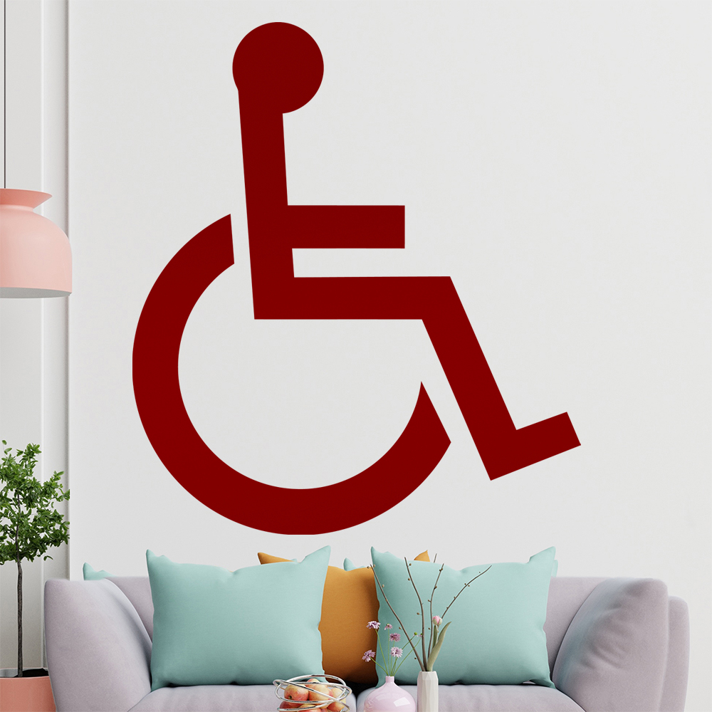 Behinderung-Rollstuhl Wandtattoo Wohnzimmer Wandaufkleber 1406 - Picture 25 of 204