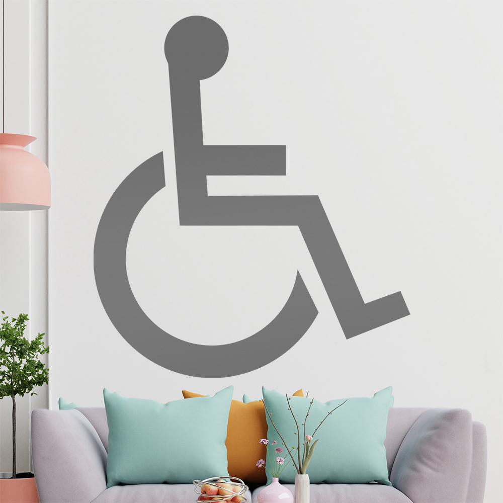 Behinderung-Rollstuhl Wandtattoo Wohnzimmer Wandaufkleber 1406 - Picture 139 of 204