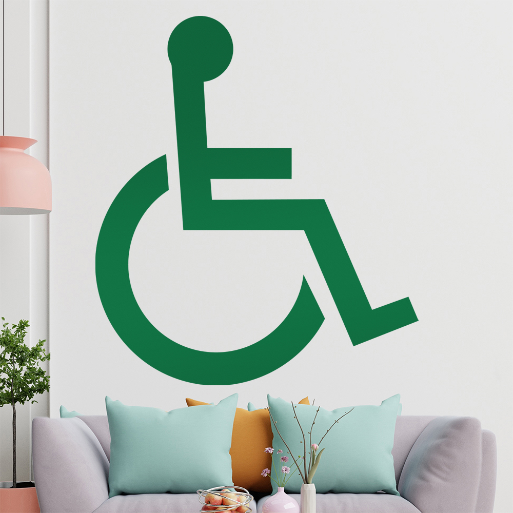 Behinderung-Rollstuhl Wandtattoo Wohnzimmer Wandaufkleber 1406 - Picture 109 of 204