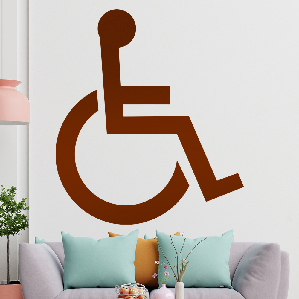 Behinderung-Rollstuhl Wandtattoo Wohnzimmer Wandaufkleber 1406 - Picture 175 of 204