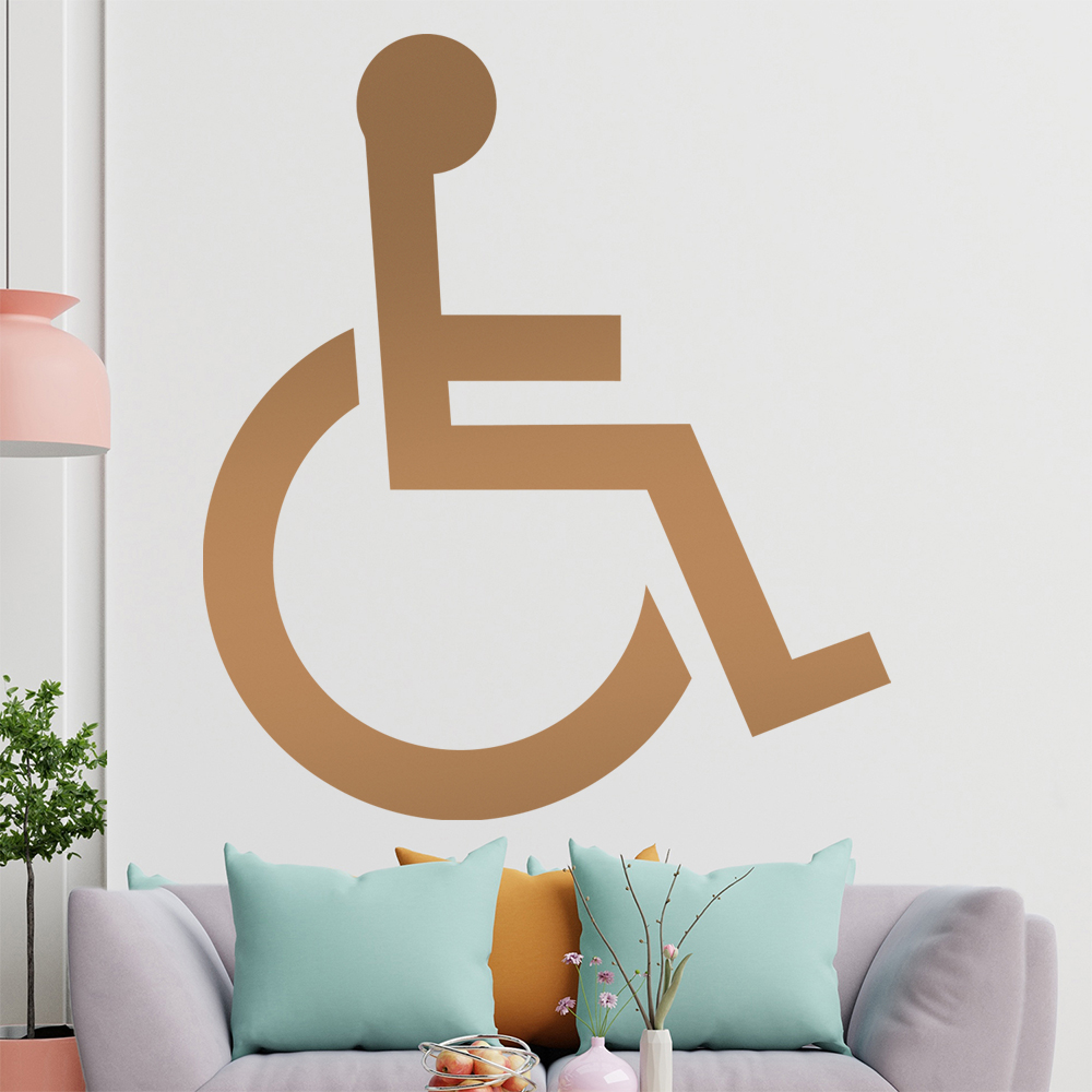 Behinderung-Rollstuhl Wandtattoo Wohnzimmer Wandaufkleber 1406 - Picture 163 of 204