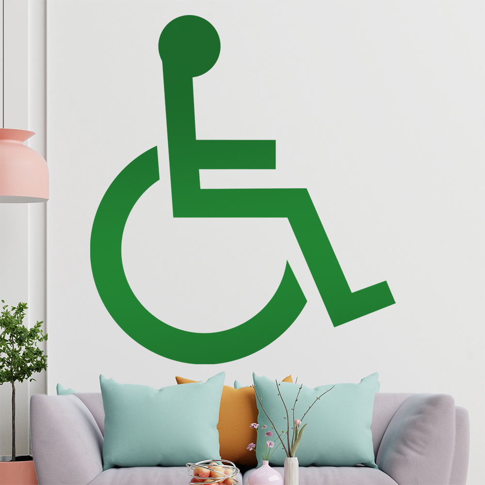 Behinderung-Rollstuhl Wandtattoo Wohnzimmer Wandaufkleber 1406 - Picture 115 of 204
