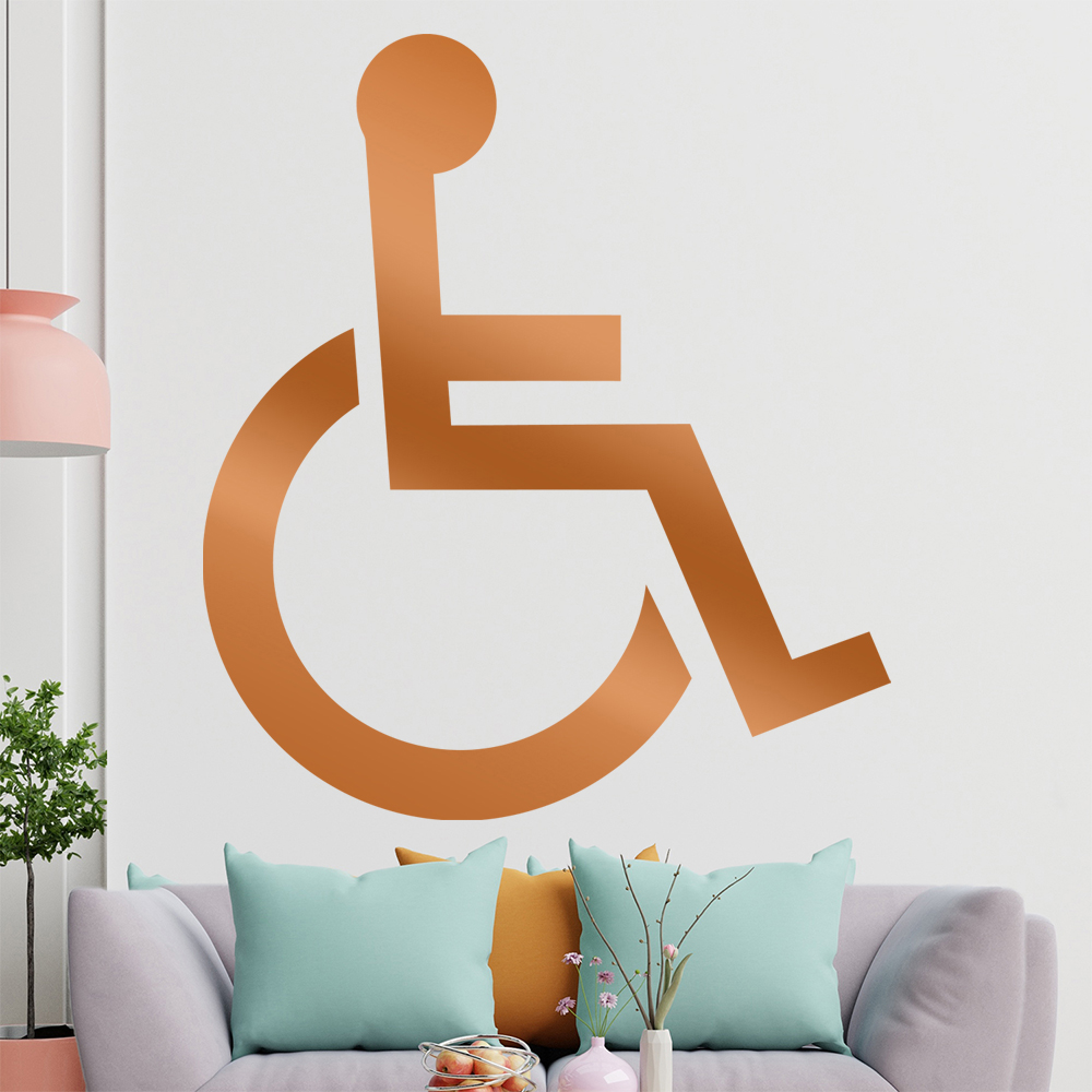 Behinderung-Rollstuhl Wandtattoo Wohnzimmer Wandaufkleber 1406 - Picture 199 of 204