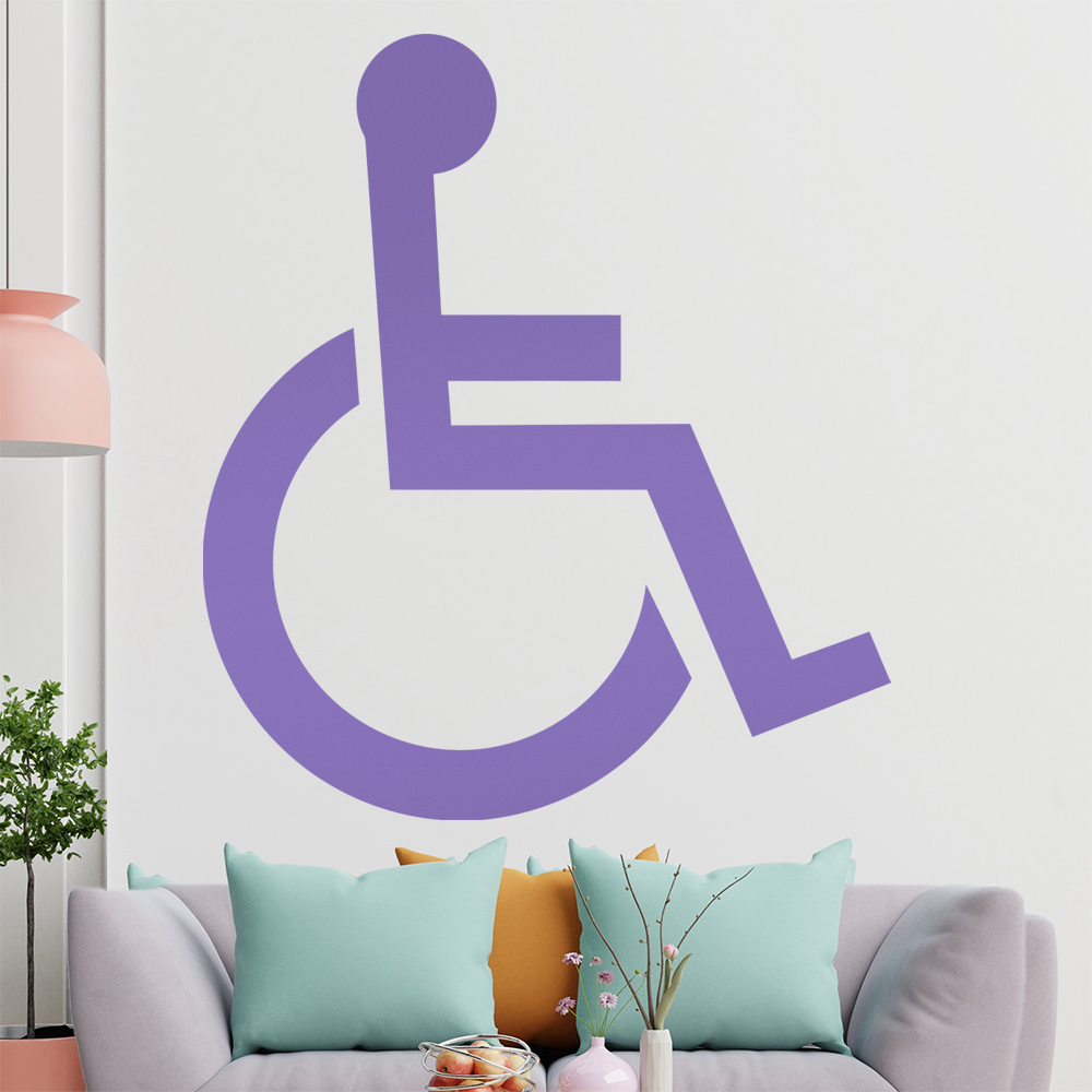 Behinderung-Rollstuhl Wandtattoo Wohnzimmer Wandaufkleber 1406 - Picture 61 of 204