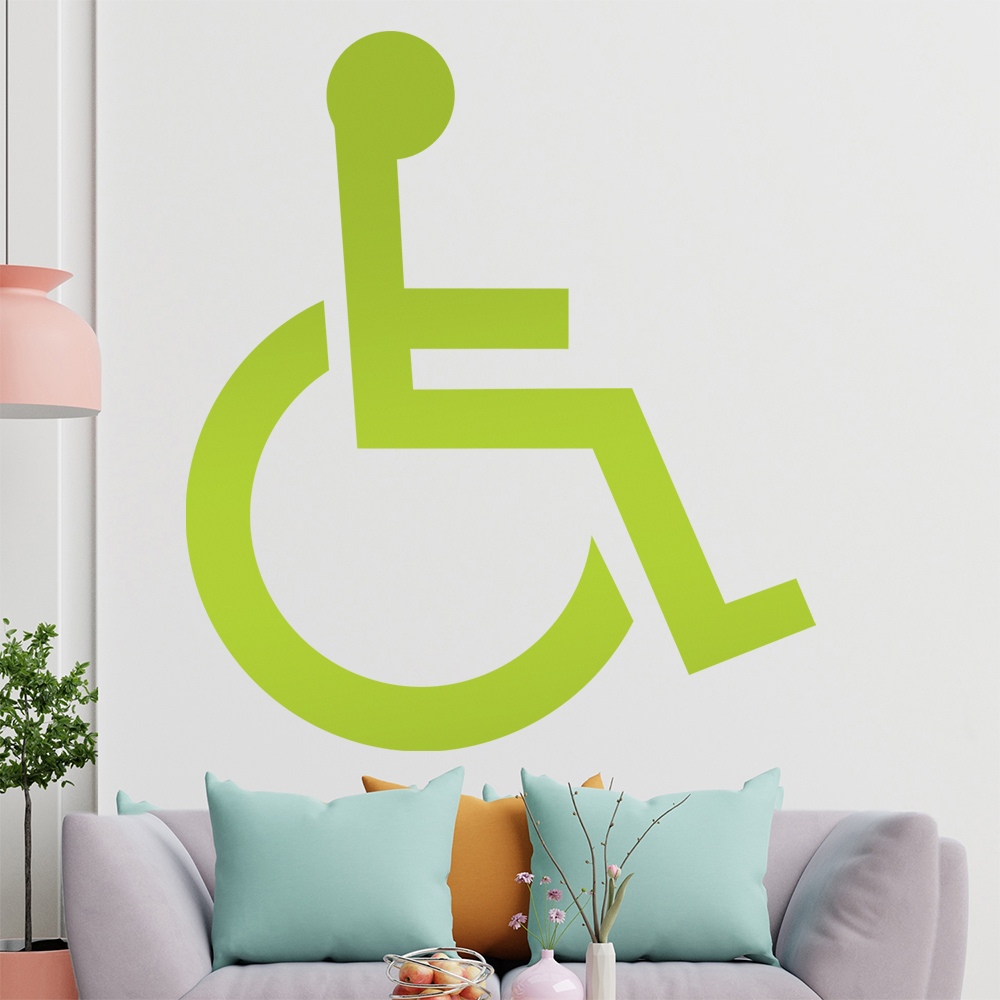 Behinderung-Rollstuhl Wandtattoo Wohnzimmer Wandaufkleber 1406 - Picture 121 of 204