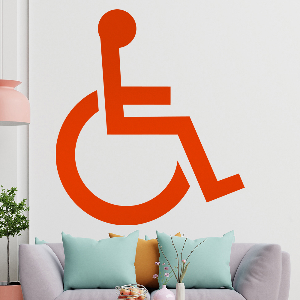 Behinderung-Rollstuhl Wandtattoo Wohnzimmer Wandaufkleber 1406 - Picture 37 of 204