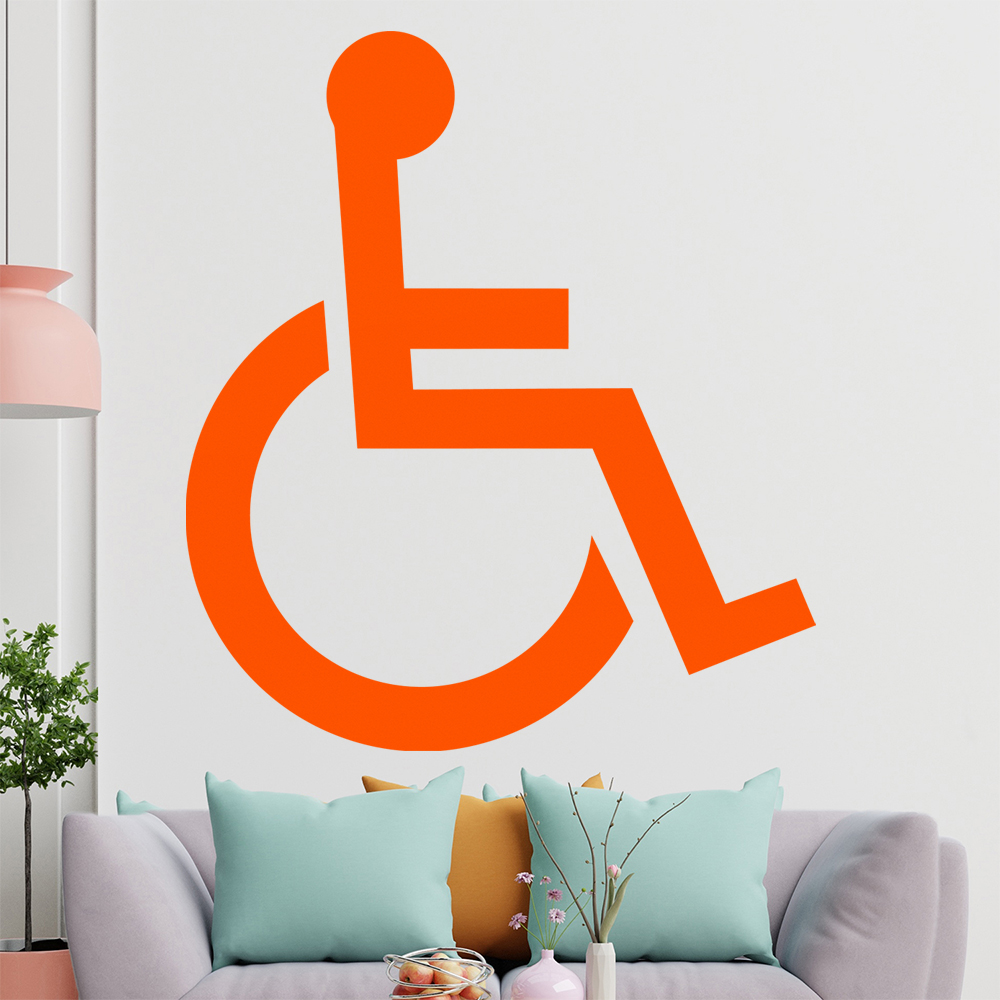 Behinderung-Rollstuhl Wandtattoo Wohnzimmer Wandaufkleber 1406 - Picture 43 of 204