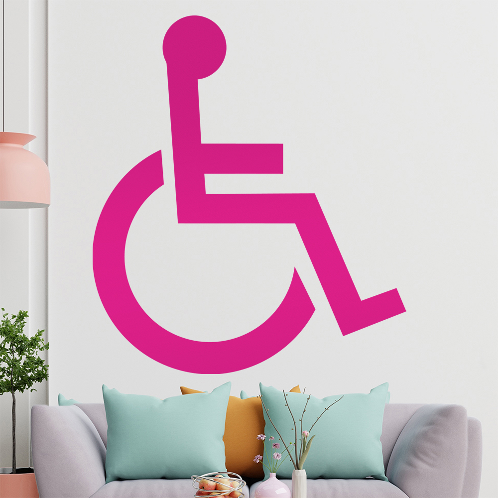 Behinderung-Rollstuhl Wandtattoo Wohnzimmer Wandaufkleber 1406 - Picture 49 of 204