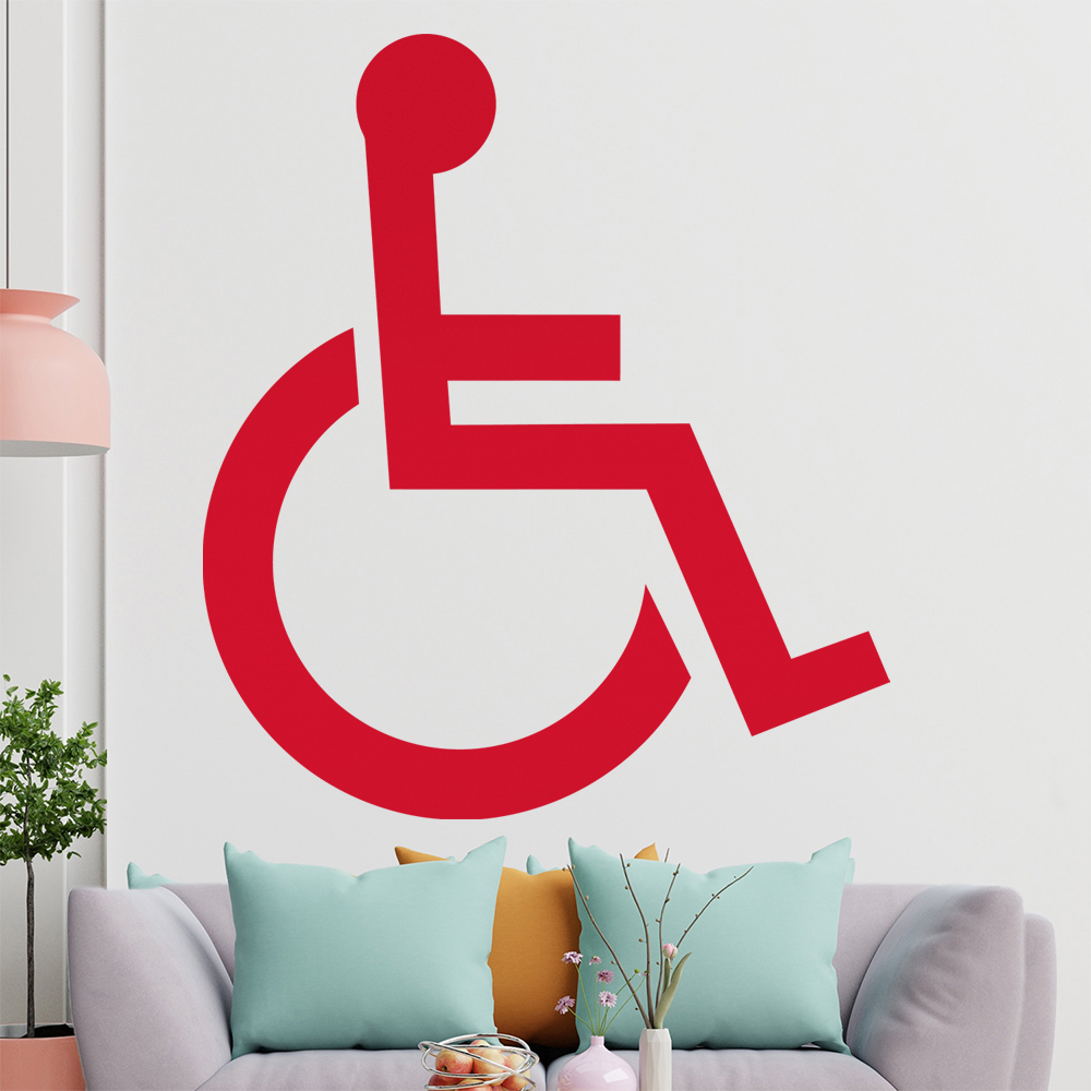 Behinderung-Rollstuhl Wandtattoo Wohnzimmer Wandaufkleber 1406 - Picture 31 of 204