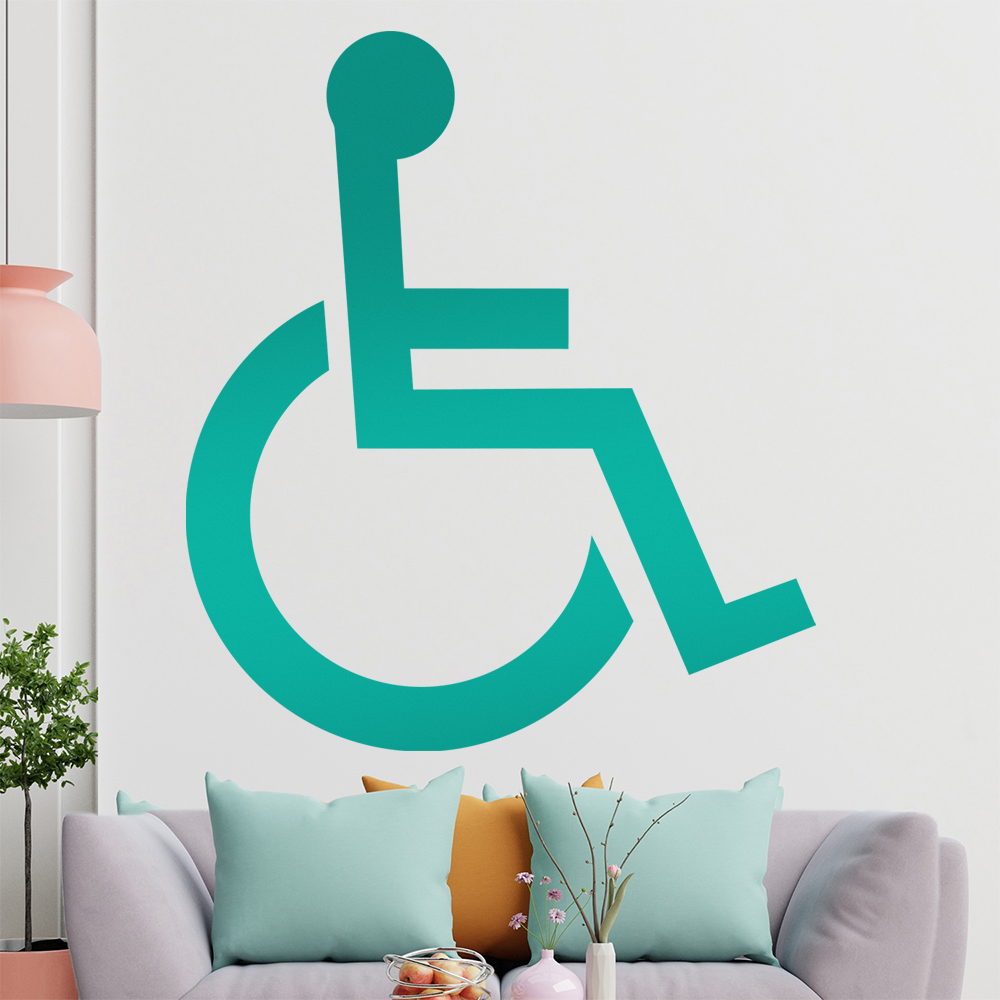 Behinderung-Rollstuhl Wandtattoo Wohnzimmer Wandaufkleber 1406 - Picture 91 of 204