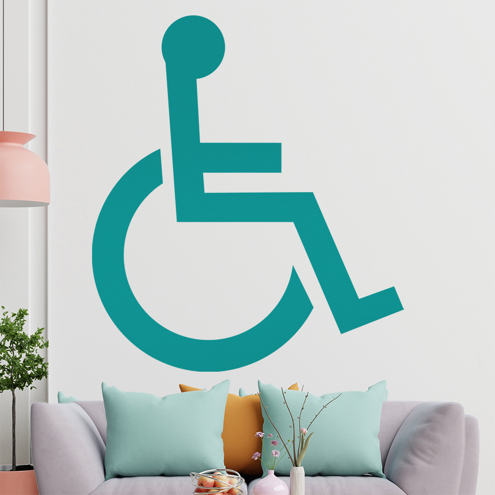 Behinderung-Rollstuhl Wandtattoo Wohnzimmer Wandaufkleber 1406 - Picture 127 of 204