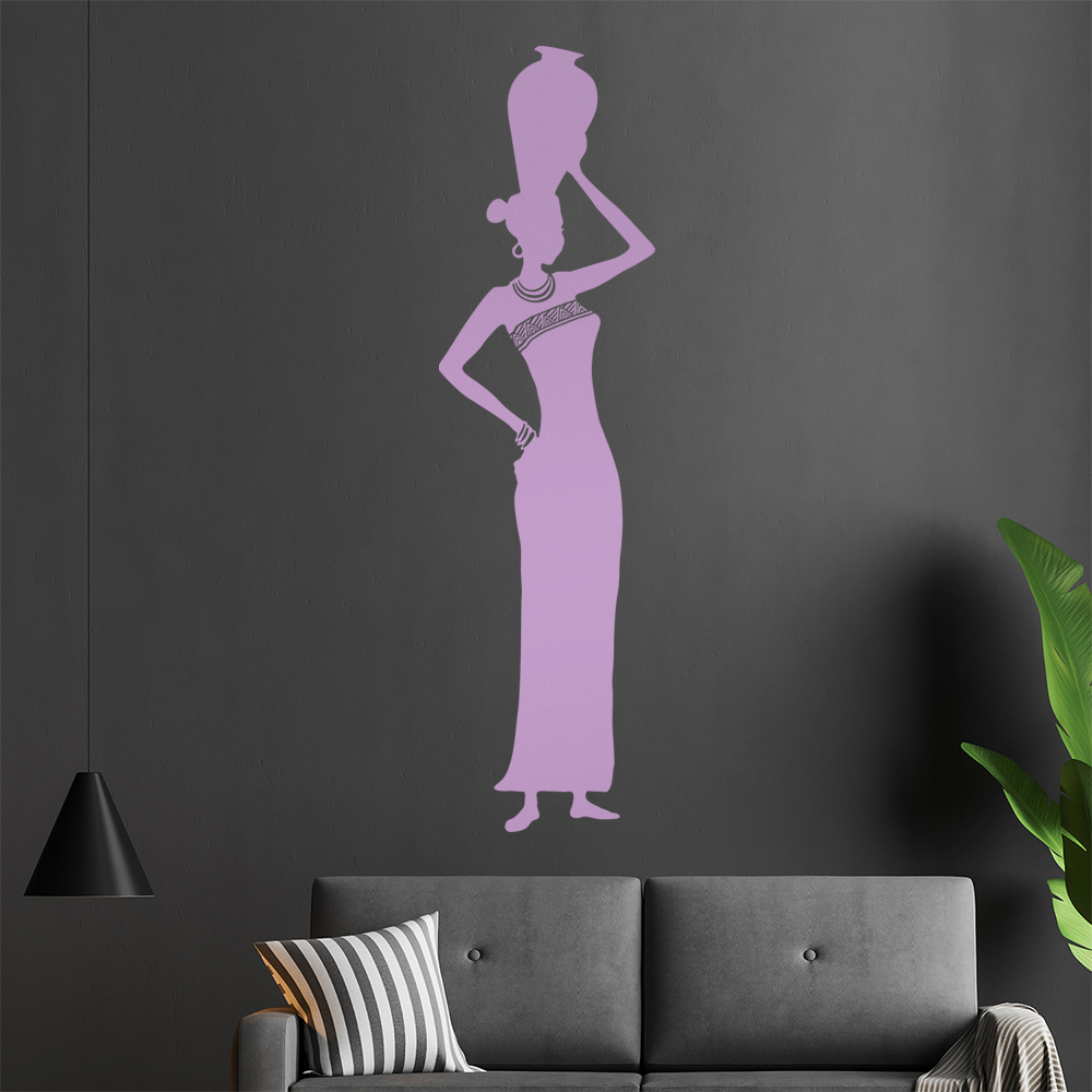 Femme Africaine Porteuse De Pot Autocollant Murale Salon Autocollant 1417 - Picture 55 of 204
